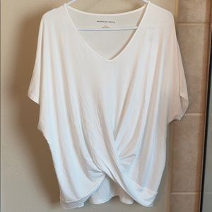 NWT AE oversized cross front top